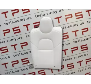 Спинка сидіння 2-го ряду одинарна права біла оригінал б/в Tesla Model 3, 1455036-00-В